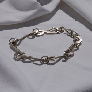 bracelet Hand made silver chain link