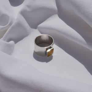 Ring silver chunky