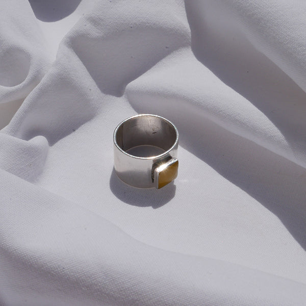 Ring silver chunky