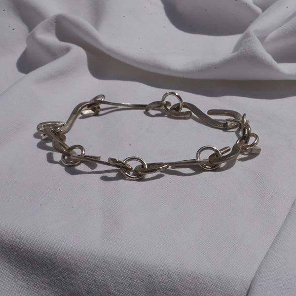 bracelet Hand made silver chain link