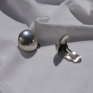Earrings Textured domes 2