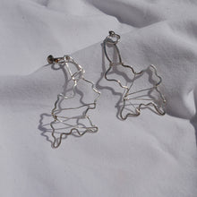 Load image into Gallery viewer, Earrings silver abstract
