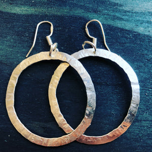 Silver earrings