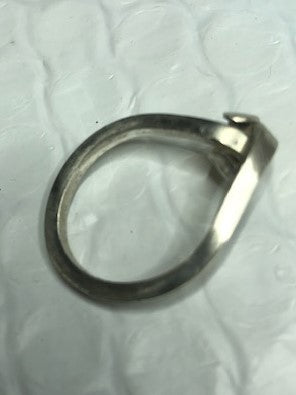Silver ring with a knot