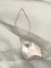 Pendant - delicate silver leaf